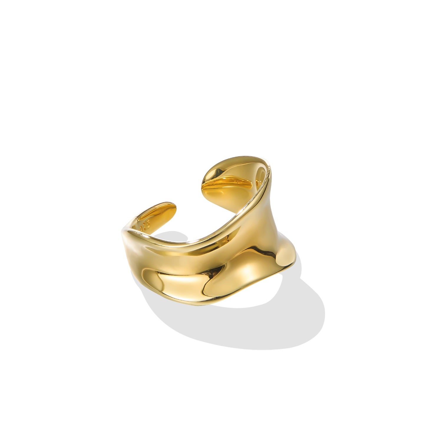 Women’s Agave Ring - 18K Gold Vermeil Lait & Lune