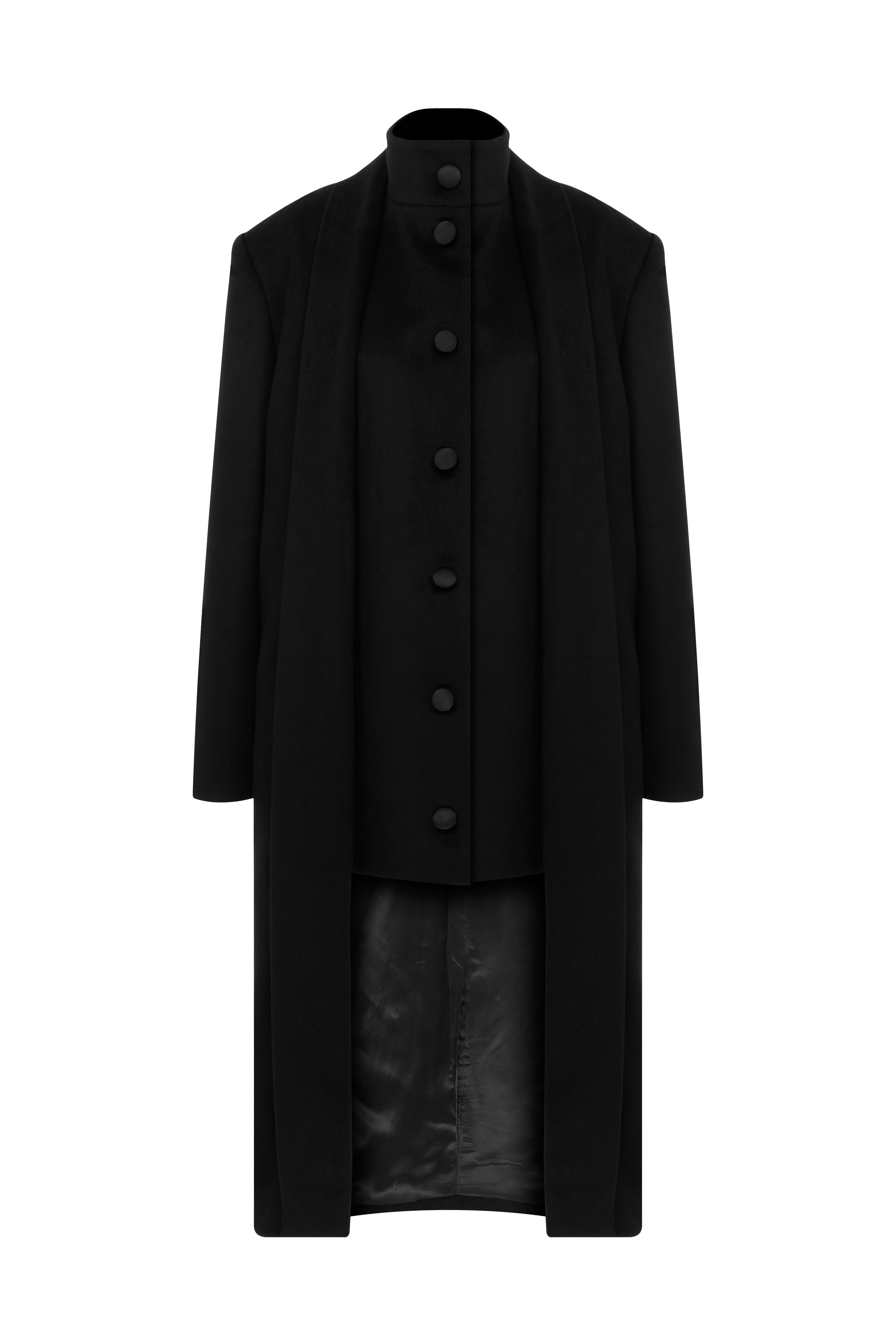 Women’s Black Coat Luxure Xxs The Alors