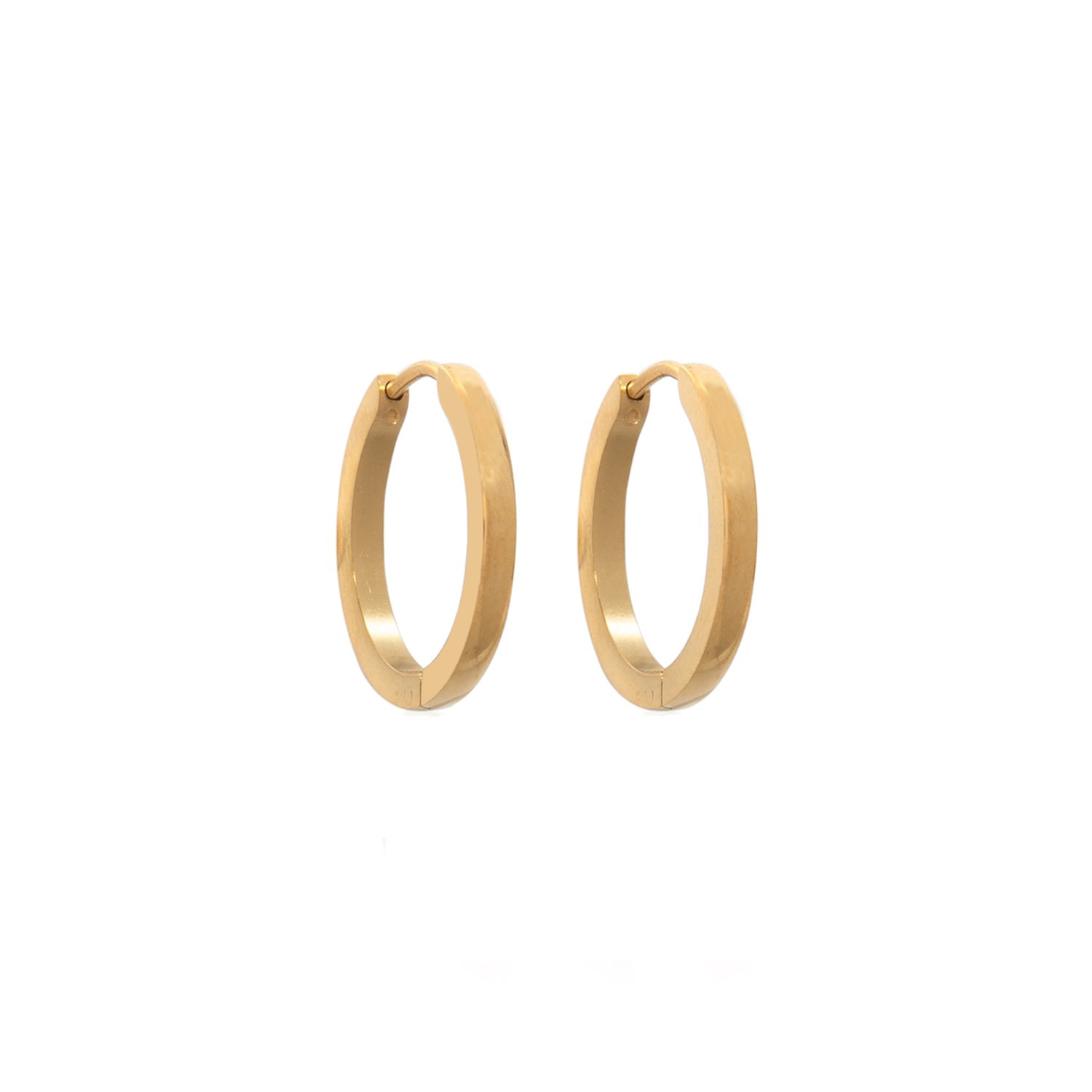 Women’s Gold Lennox Hoops A Weathered Penny