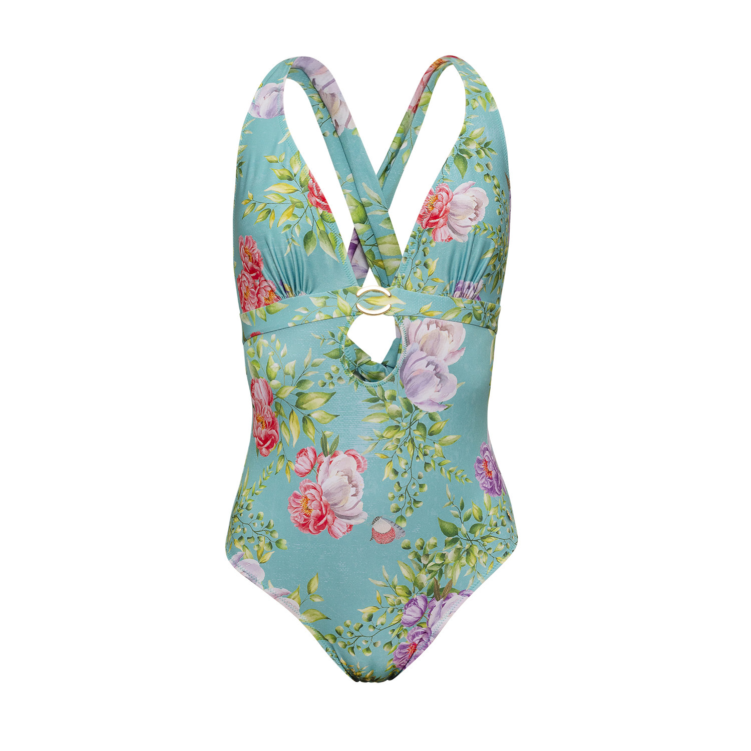 Women’s Versailles Halter Swimsuit With Exclusive Print Small Carando