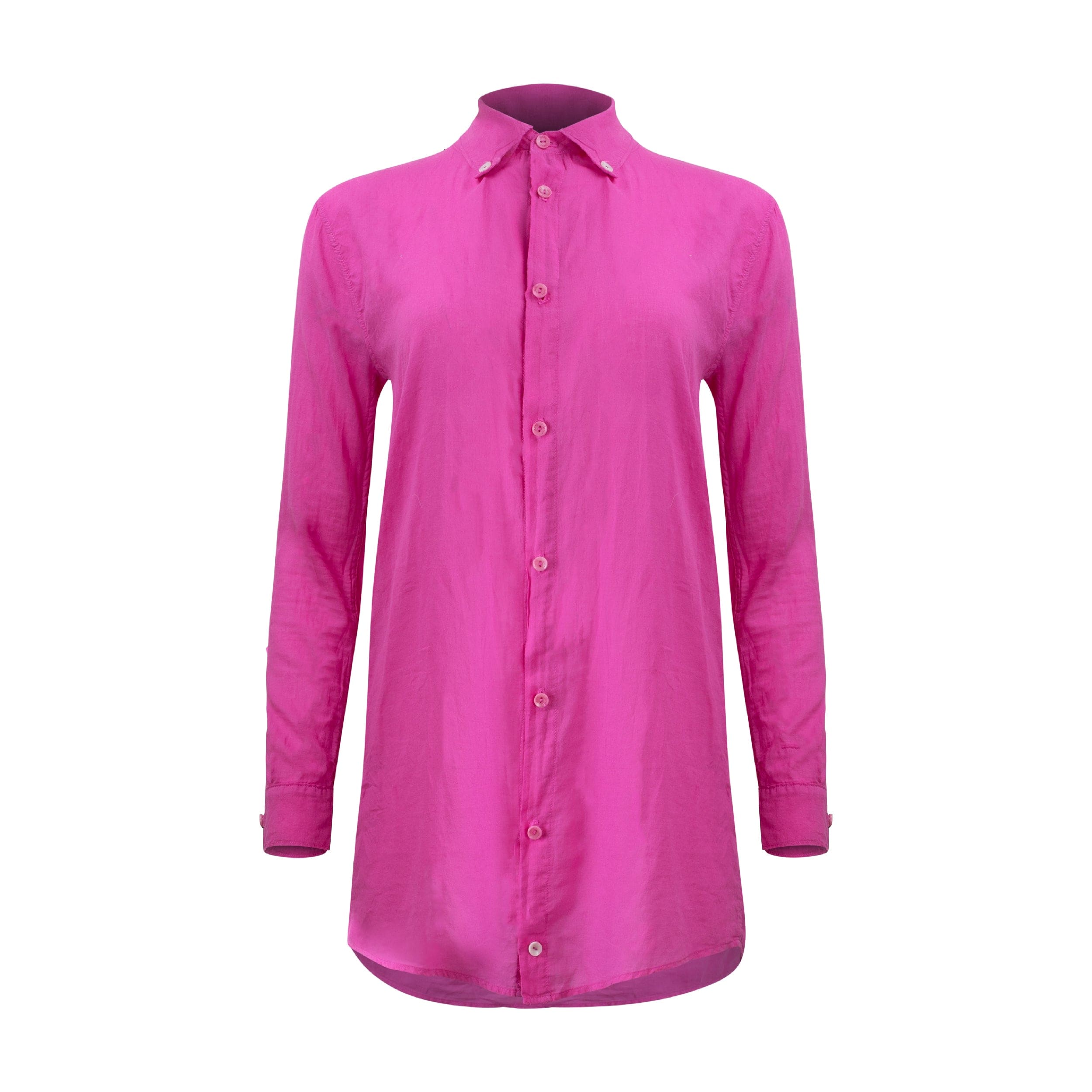 Women’s Naomi Linen Tunic Blouse - Pink Aster Extra Small Lezat
