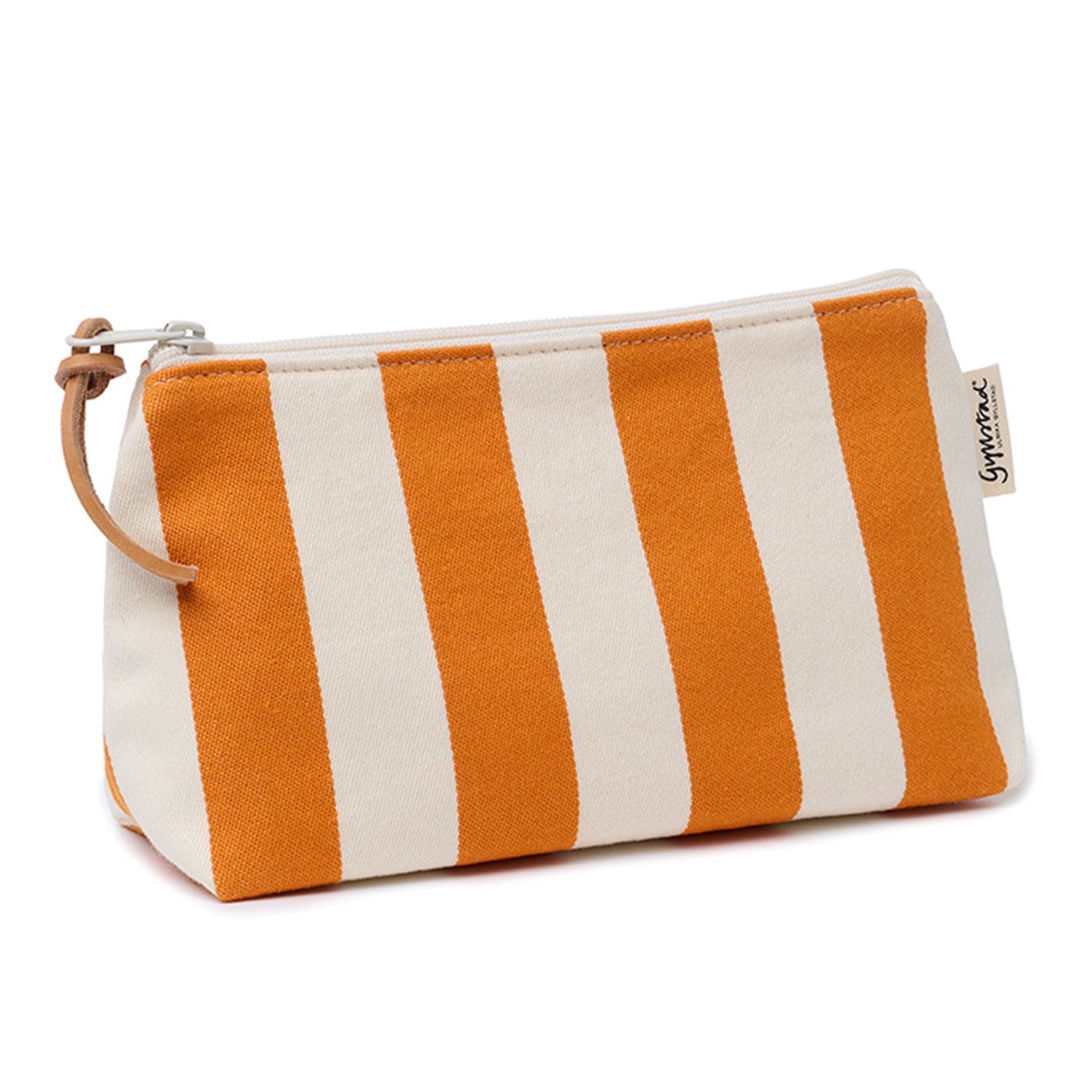 Yellow / Orange Nora Stripe Sevilla Orange Wash Bag M Gyllstad