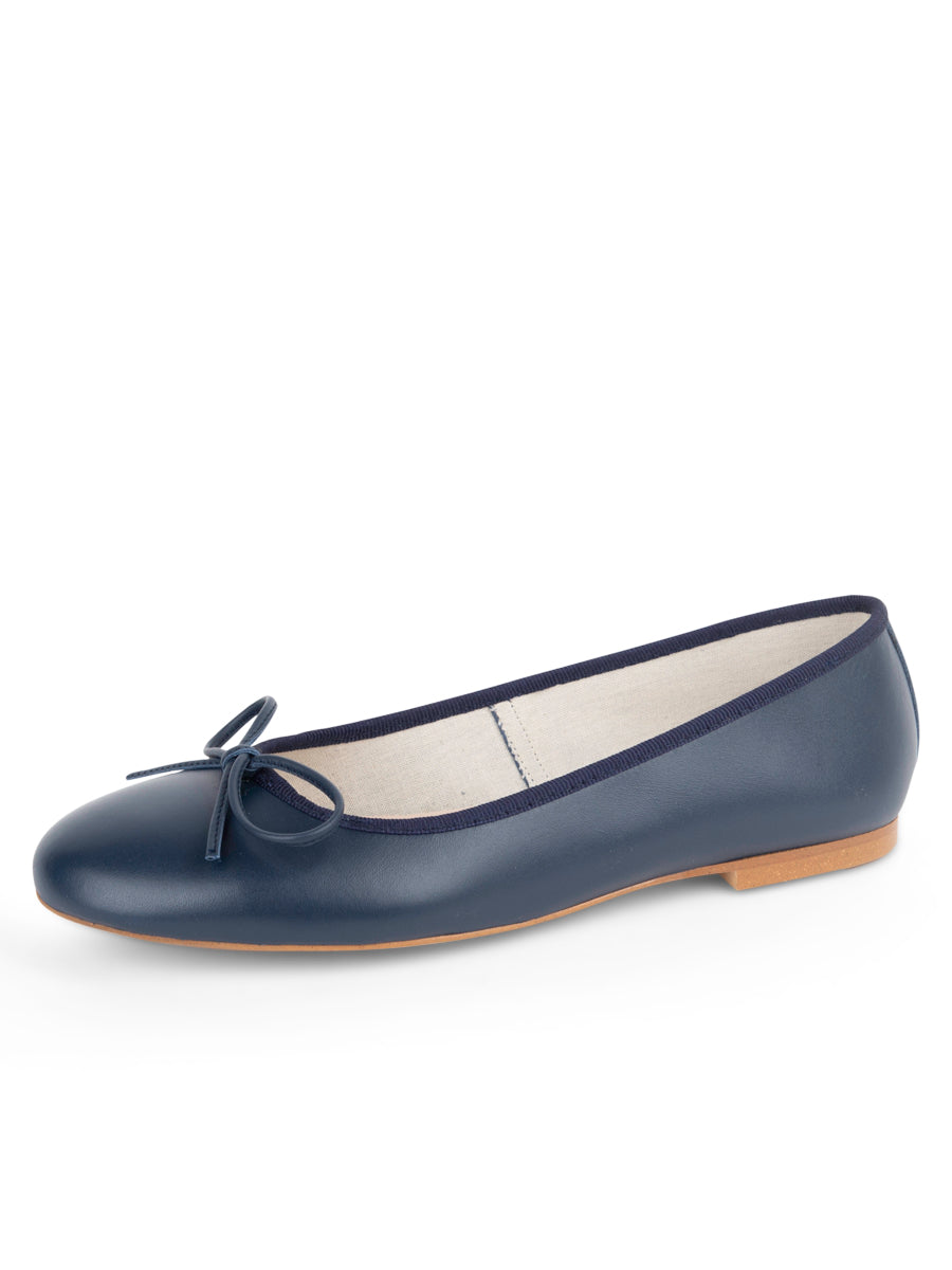 Women’s Blue Skim Ballerina Flat In Navy 6 Uk Patricia Green