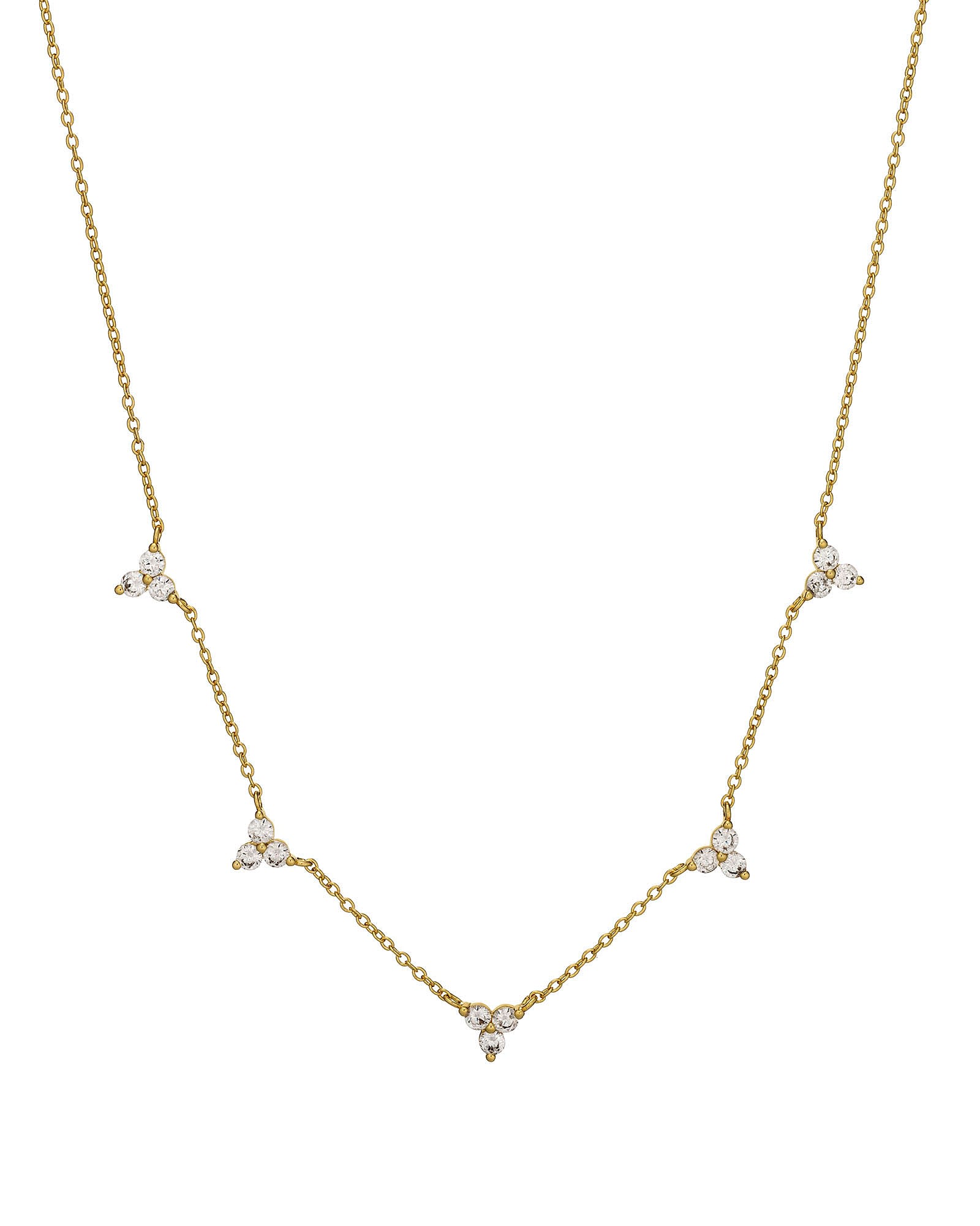 Women’s Gold & Crystal Trilogy Choker Crystals and Co