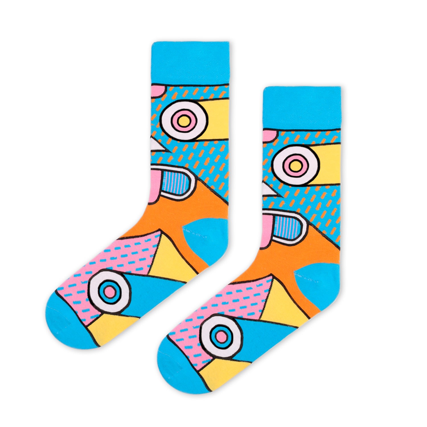 Men’s Yellow / Orange Super Socks By Supermundane Large Look Mate London