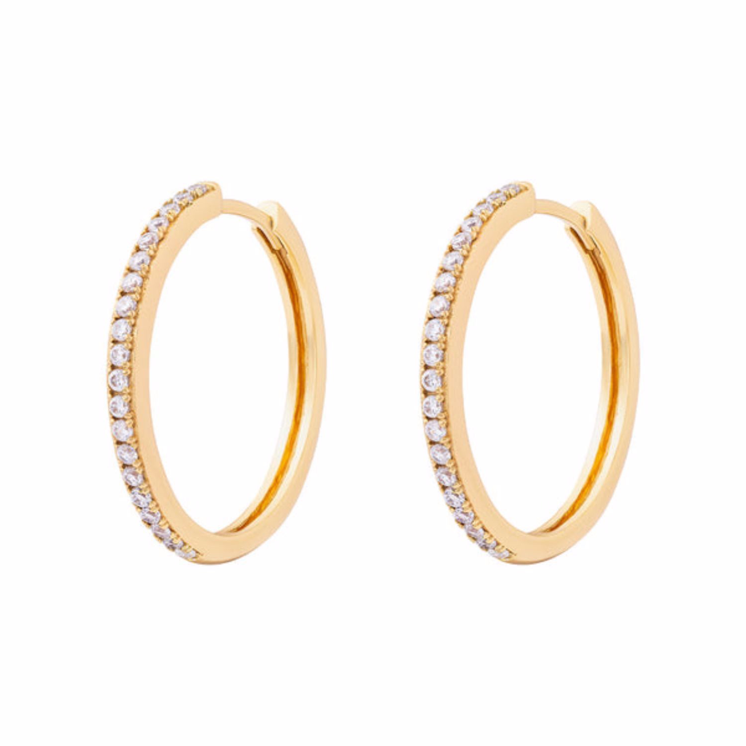 Women’s Midi Sparkle Hoop Earring Gold Cartilage Cartel