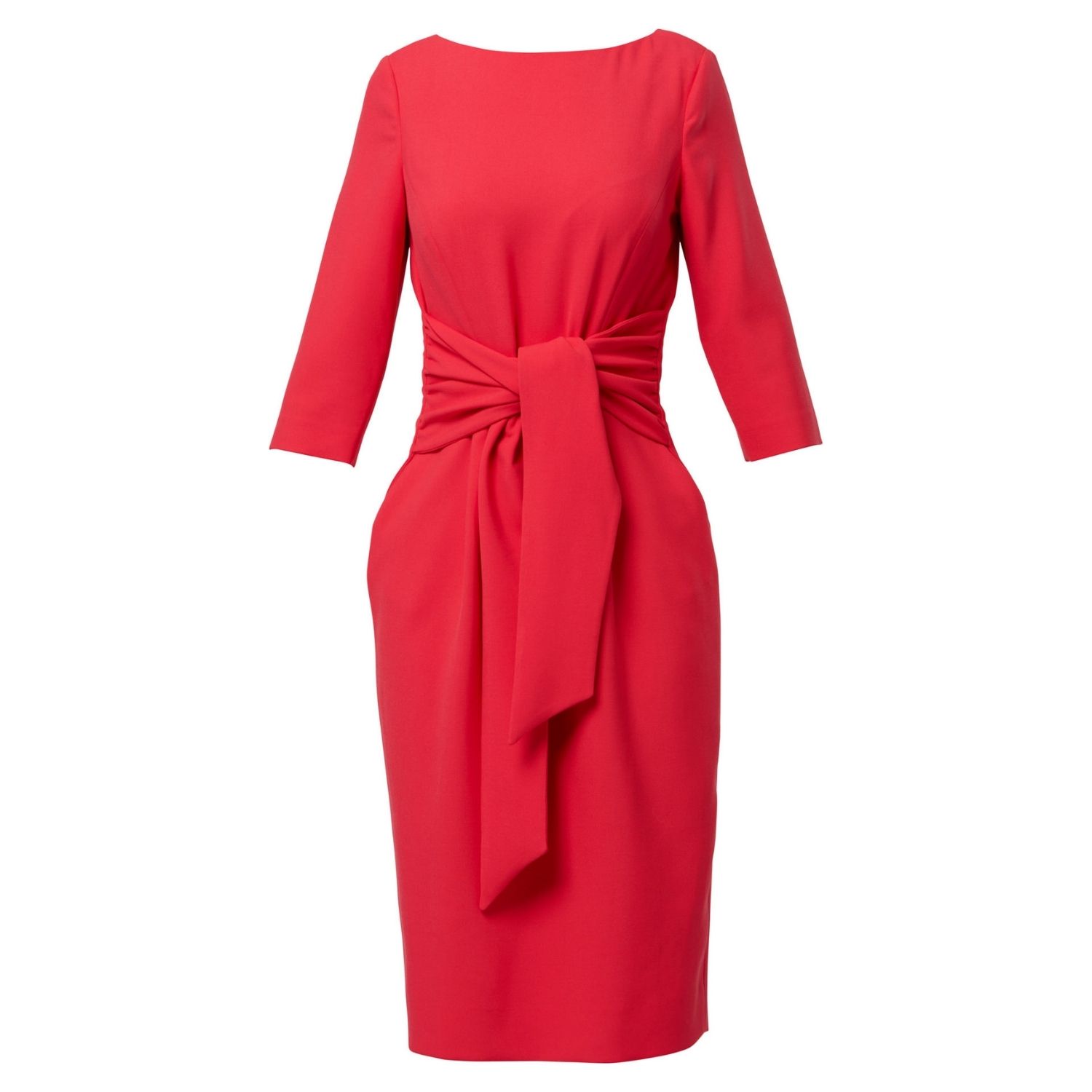 Women’s Red Karen Begonia Orange Dress Large Helen Mcalinden