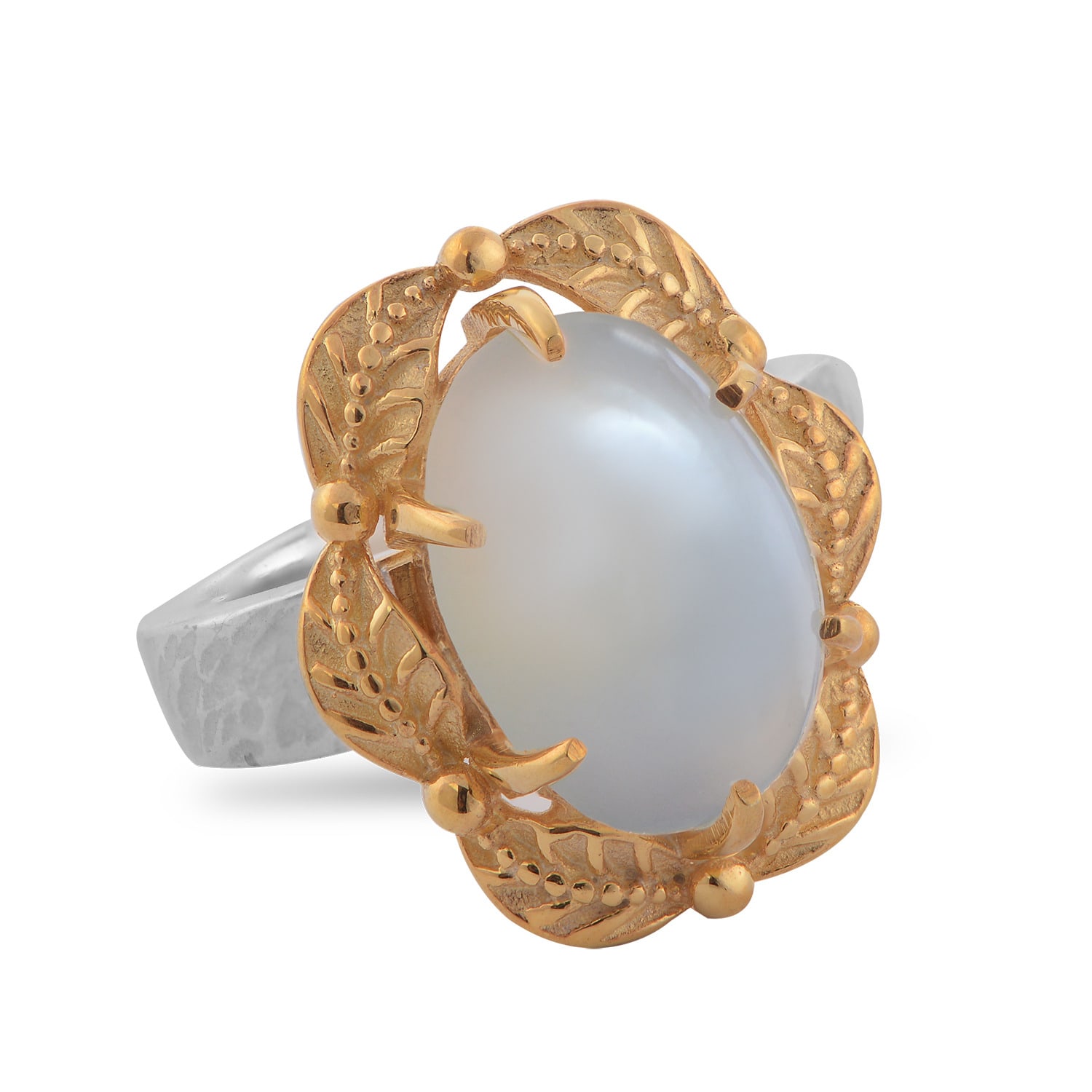 Women’s White Tashi Moonstone Ring Emma Chapman Jewels