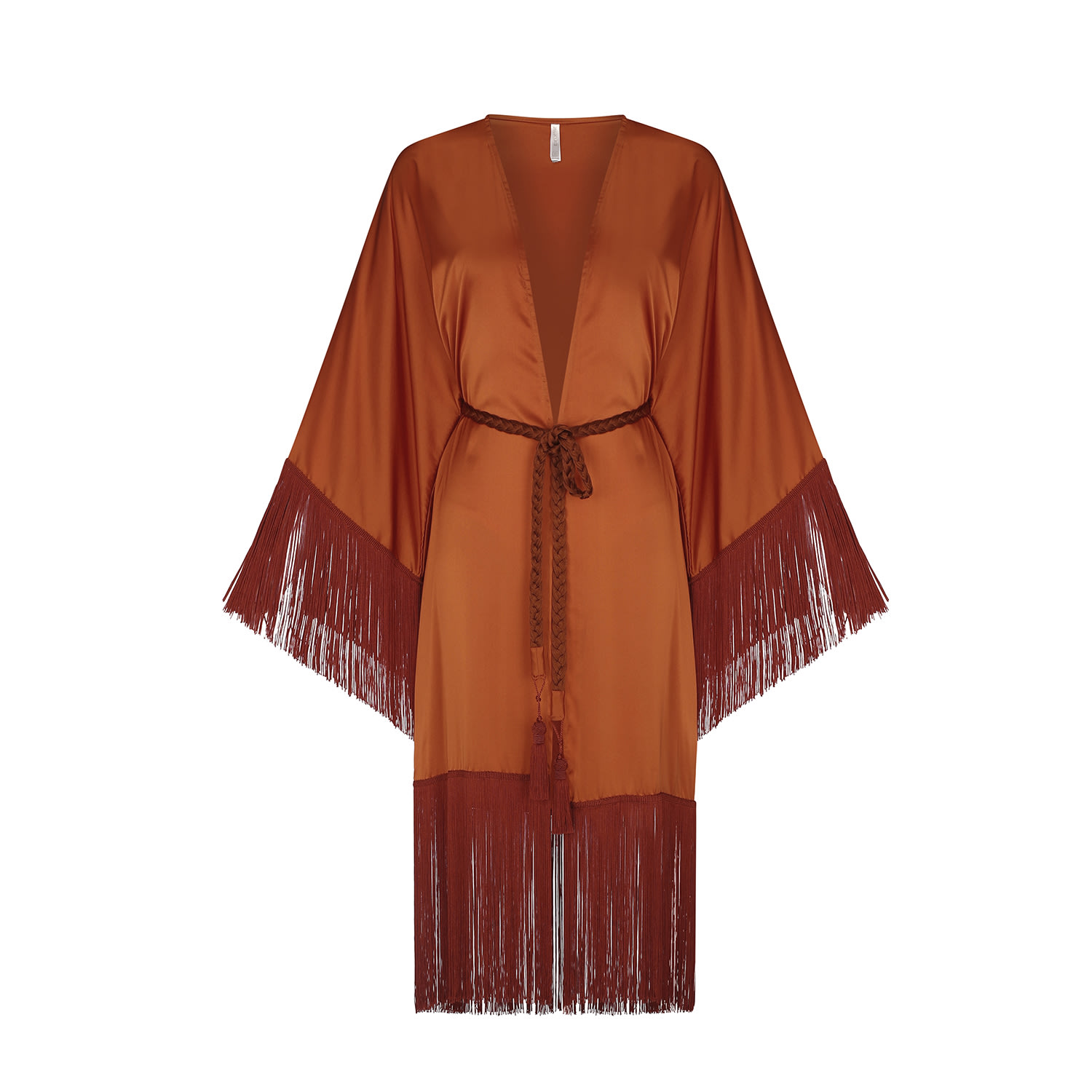 Women’s Yellow / Orange Ocre Kimono One Size Aguaclara