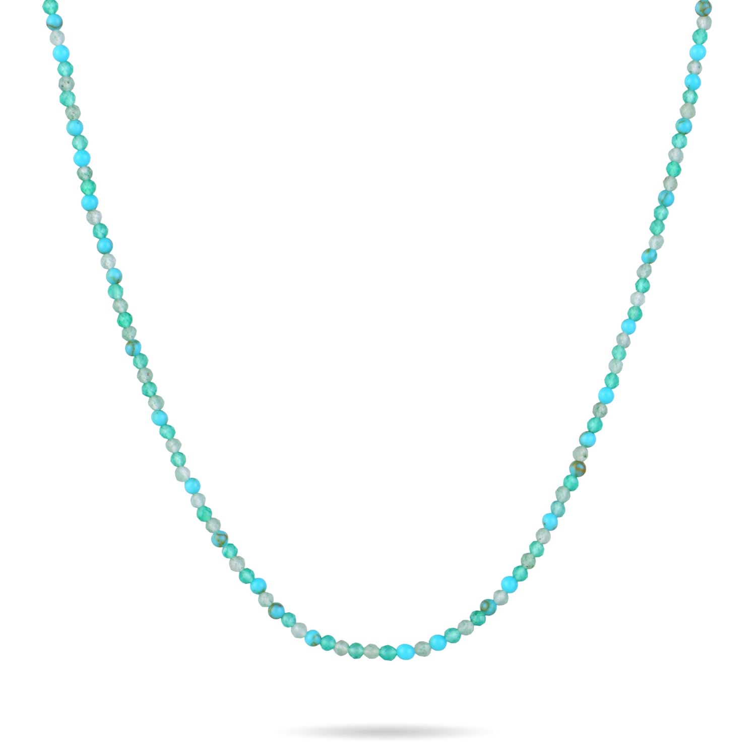 Women’s Multi Turquoise Beaded Necklace Sterling Silver Zohreh V. Jewellery
