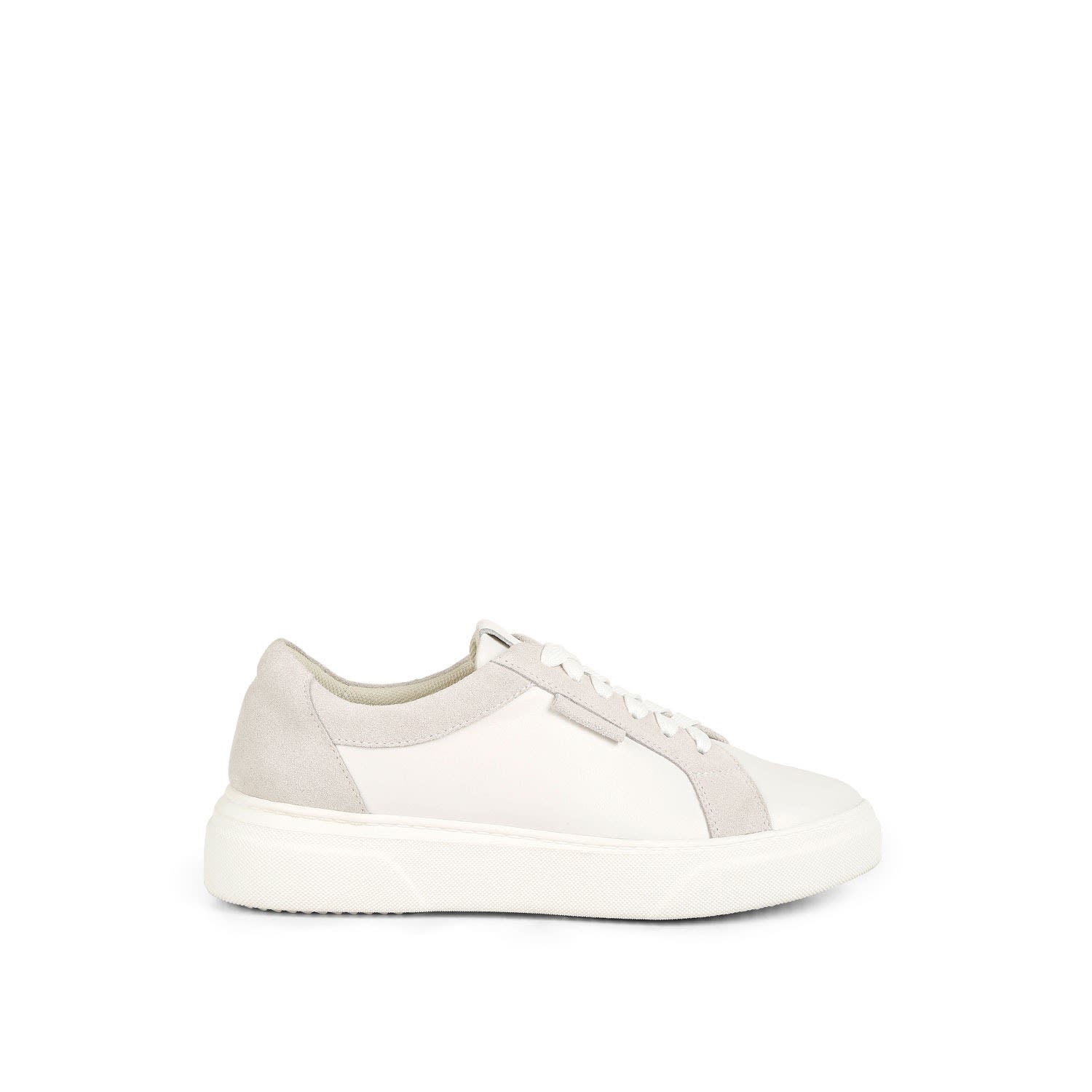 Women’s Endler Color Block Leather Sneakers - White 4 Uk Rag & Co.