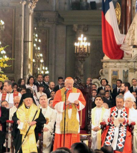 Tedeum: Con alusión al Papa Francisco, cardenal Ezzati llama a acoger e integrar a los migrantes