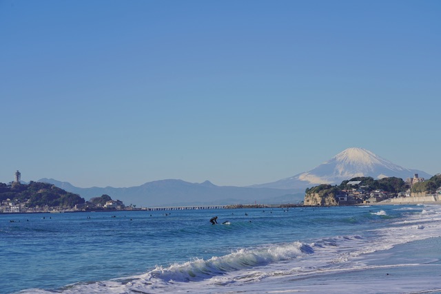 鎌倉七里ヶ浜｜無敵海景 x 富士山絕景拍照點 x bills鬆餅早餐