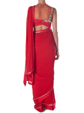 gaurav gupta red gown