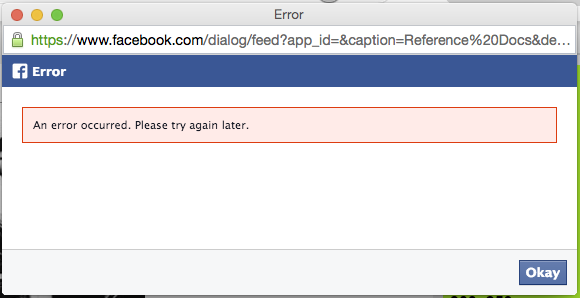 Seriously Facebook!