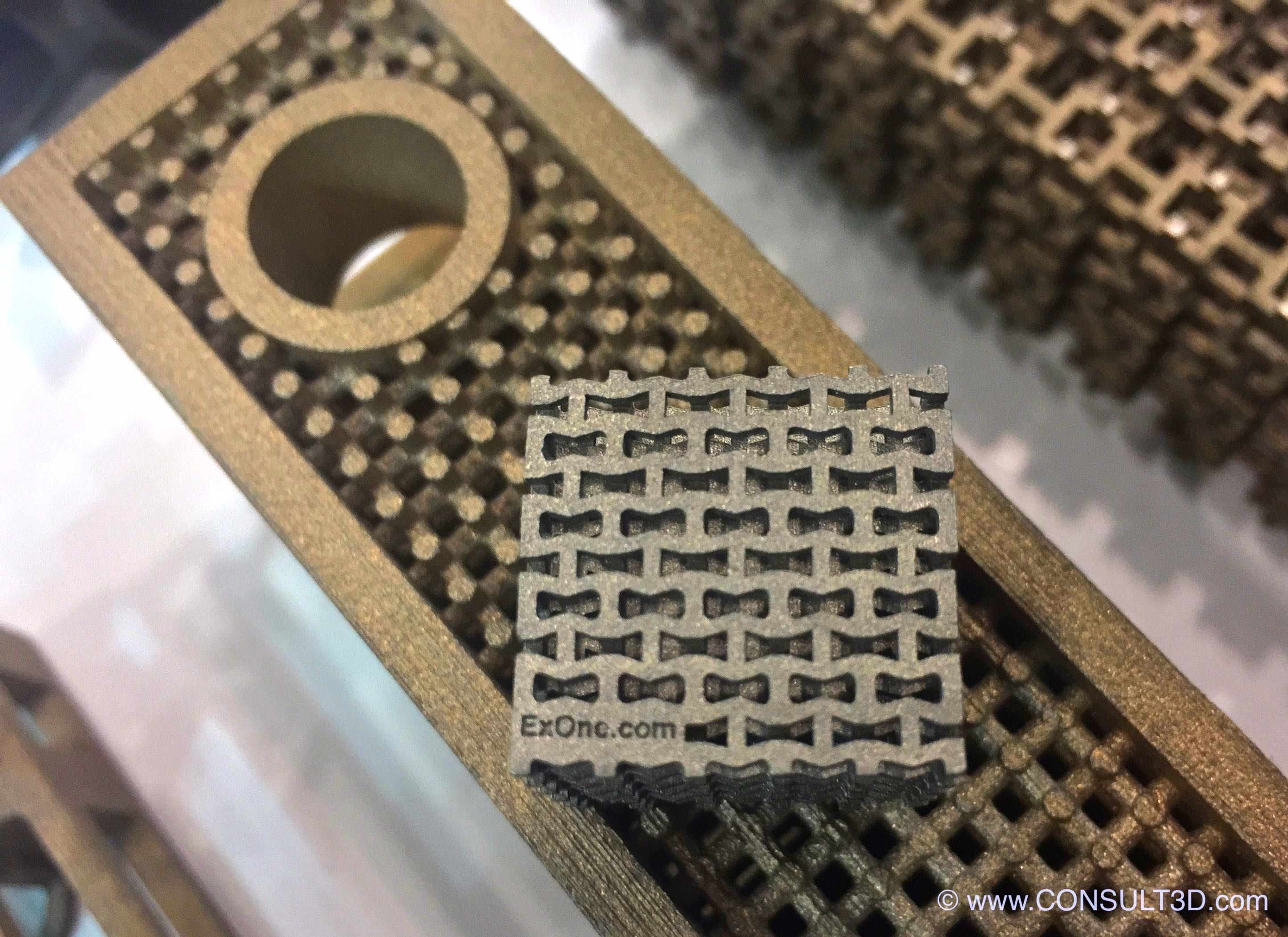 ExOne auxetic metal cube ExOne auxetic metal cube