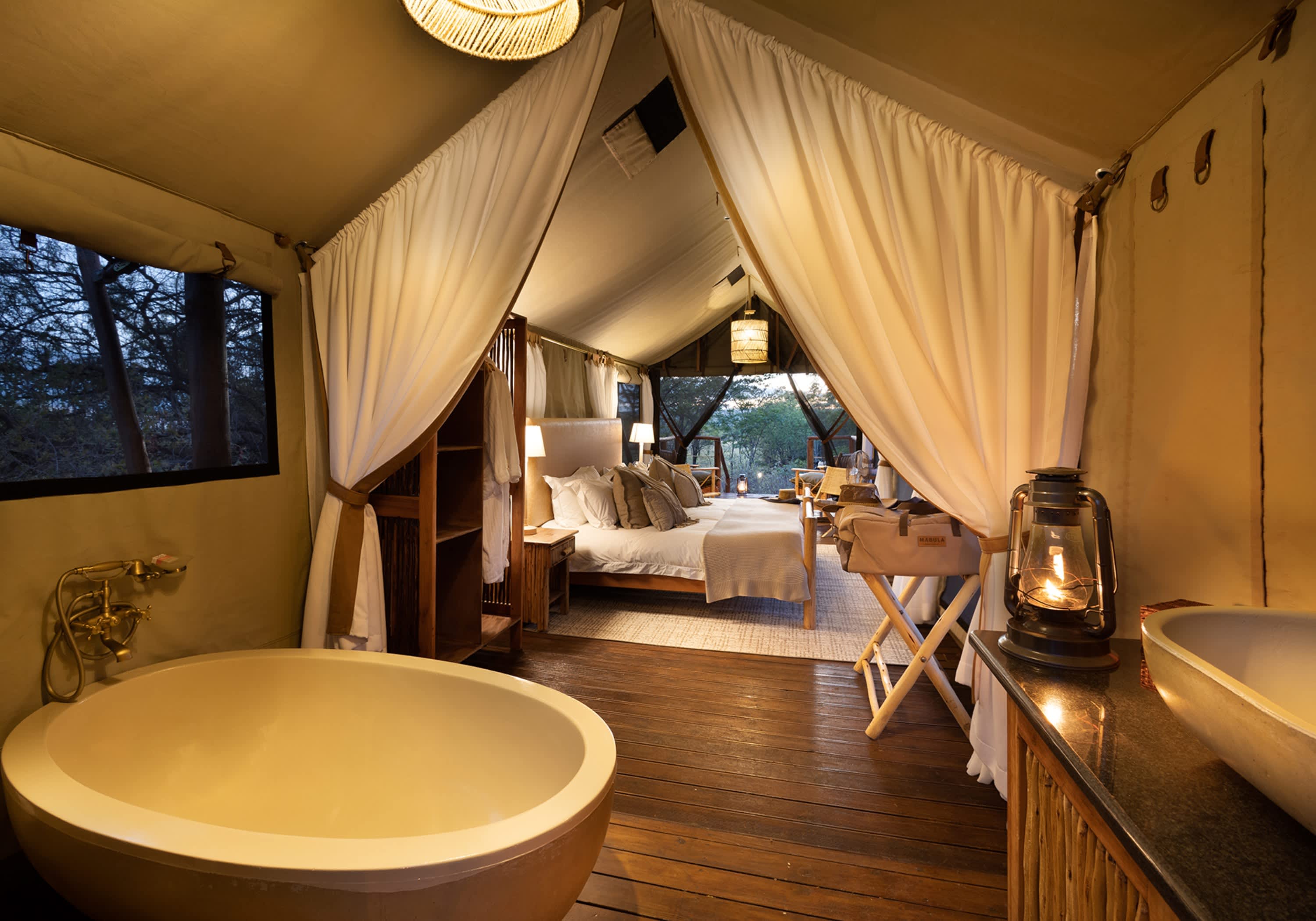 Kwafubesi Tented Safari Camp, Mabula Private Game Reserve: 1 Night Luxury Tented Stay for 2 Includes 3 Meals + Drinks + 2 Safaris Daily!