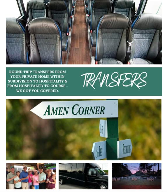 THE MASTERS 2025 PLATINUM EXPERIENCE PACKAGES Private Home, Badges