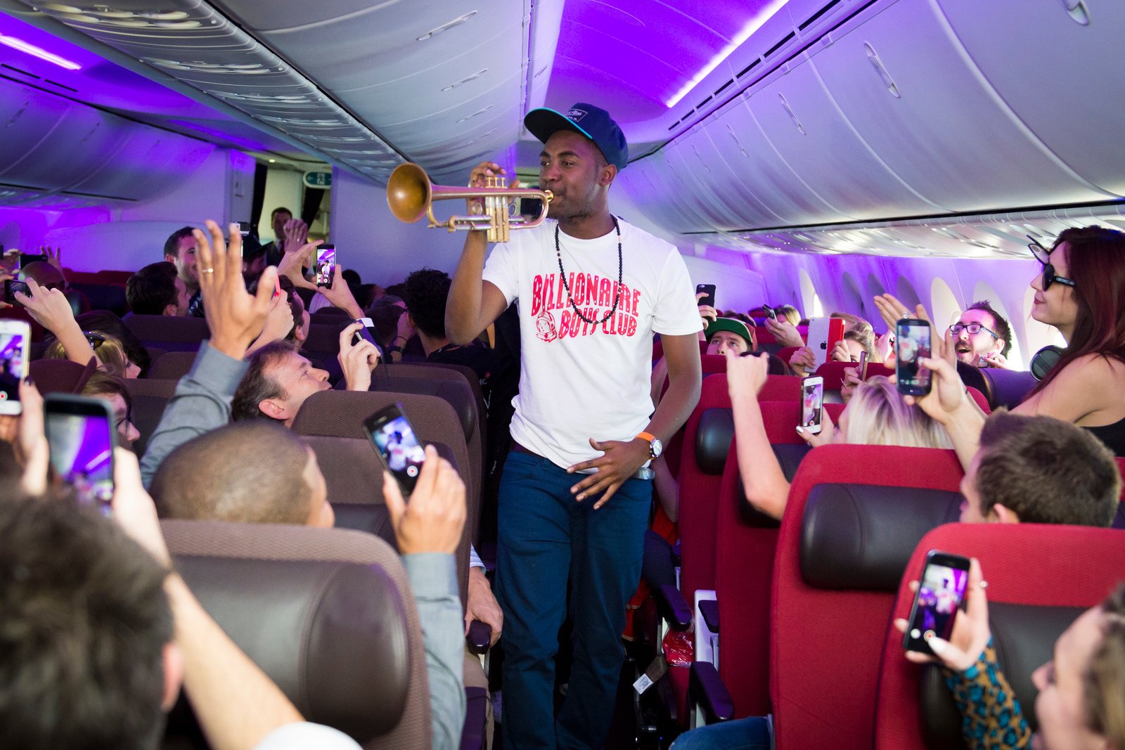 Virgin Atlantic ’s first Dreamliner hit the skies for its inaugural flight, and to mark the occasion we threw a celebration to rival all celebrations.