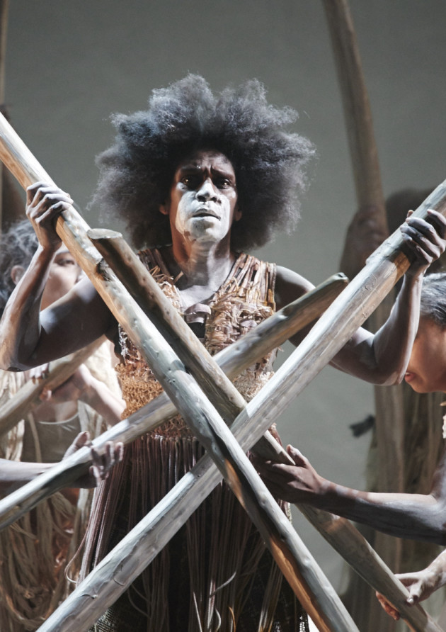 Elma Kris in Bangarra Dance Theatre's Lore. Photo: Edward Mulvihill.