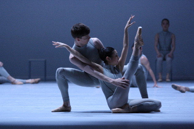 Forbes performing with Sayo Yoshida in William Forsythe's Second Detail. Photo by Roberta Vieira.