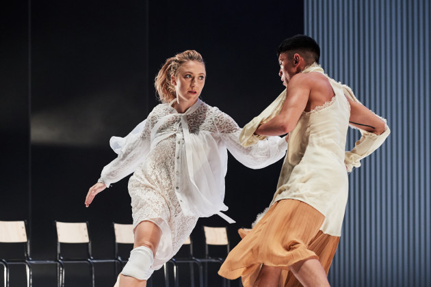 Katherine Gurr and Zachary Lopez in The Cry. Photo: Stefan Gosatti.