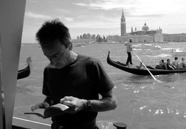 Vaporetto Reader, Venice by Kevin