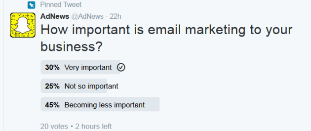 email marketing adnews poll