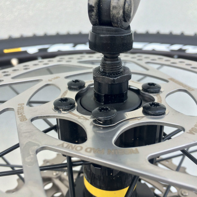 Our test bike must have slipped past all of their QC checks as the rear wheel had a number of loose rotor bolts.