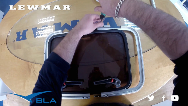 Watch Toby Price, Lewmar tech support engineer, as he demonstrates the ease of replacing the acrylic and the seal on a Lewmar hatch.