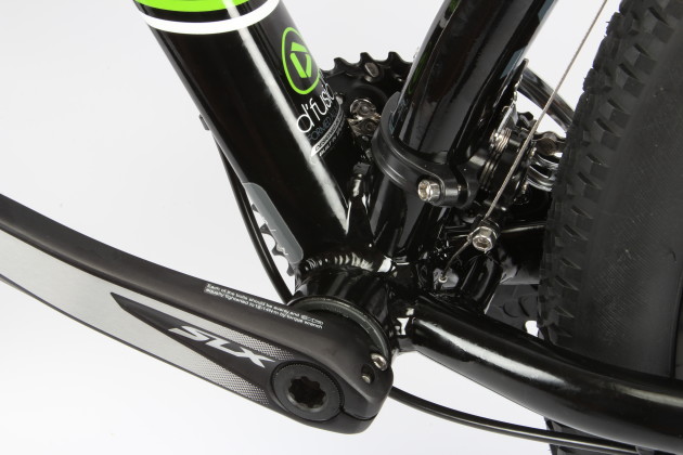 <p>For the most part the frame follows old-school lines but the Thunder does break from traditional by using an easier to manufacture press-fit bottom bracket.</p>
