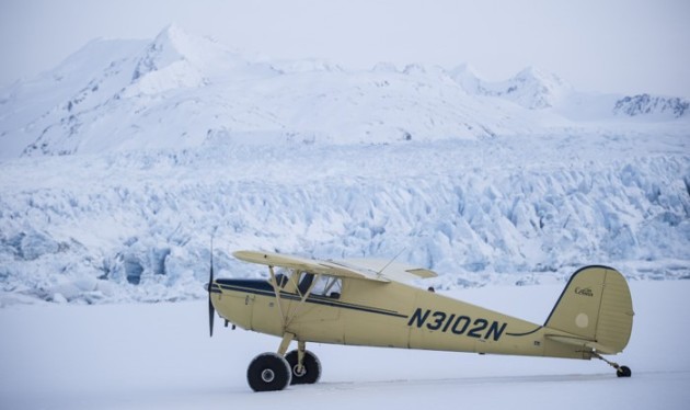 The little yellow taildragger that Dan Bailey flies.