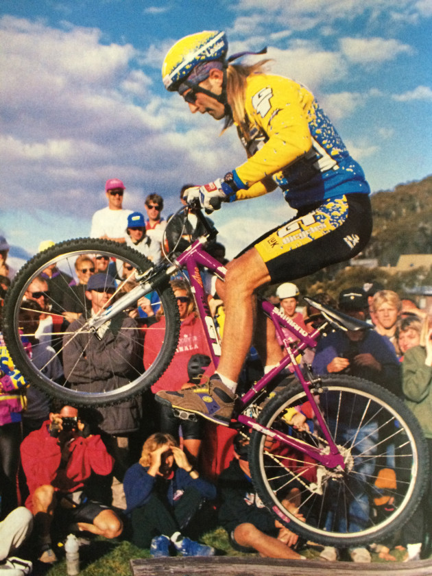 Hans visited Australia for the 1992 MTB Nationals and put on an amazing display by the pool at Thredbo.