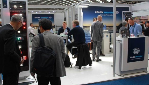 The Hella Marine stand at METS 2015.