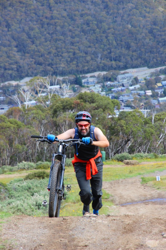 This short but steep climb was a killer - it'll be gone once the trail is complete.