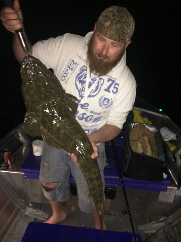 106cm flathead caught in the Clyde River Fishing World