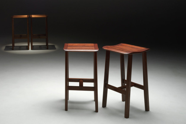 Waterfall-stools-in-jarrah-and-blackwood