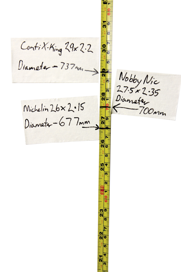 Confirming what many already know; 650B isn’t halfway between sizes, it’s much closer to 26-inch.