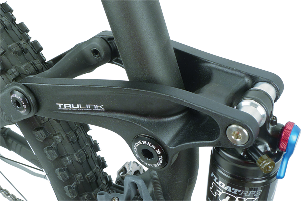 Welded together to form one piece, the rocker link ties the stays together and keeps the back end rigid and precise