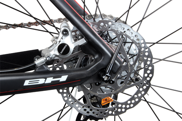 Clearance is really tight around the rearmost calliper bolt—it makes trail side brake adjustments and repairs pretty awkward.