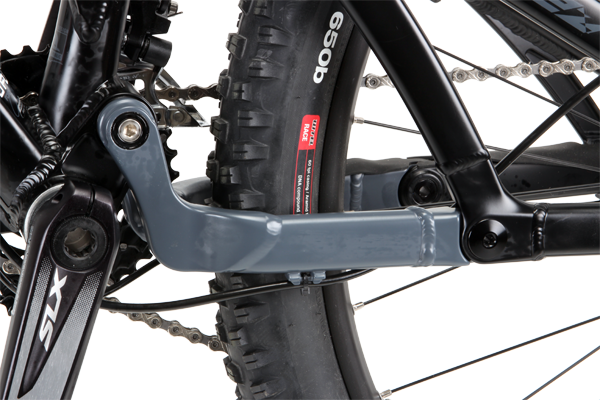 Think of this as the lower link on a short-link suspension design. It performs the same basic role but the added distance between the pivots places less load on the bearings.