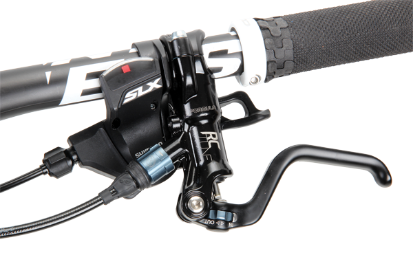 The Formula RC Tune brakes are made specially for Cube and come with reach and pad contact adjustments as standard.