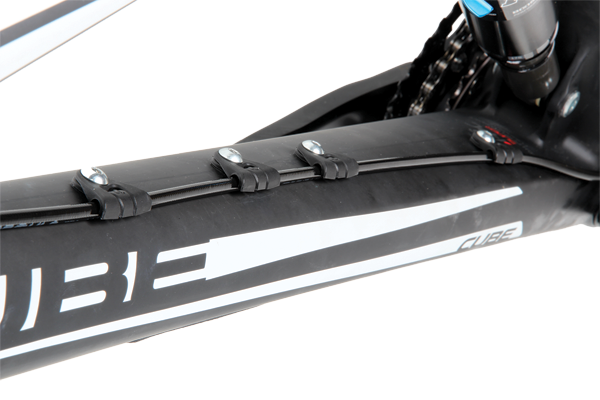 These guides do a great job of holding the brake hose securely in place.