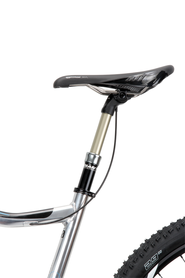 While the dropper post proved reliable, the single-bold clamping mechanism needs some serious torque to keep the saddle in place.