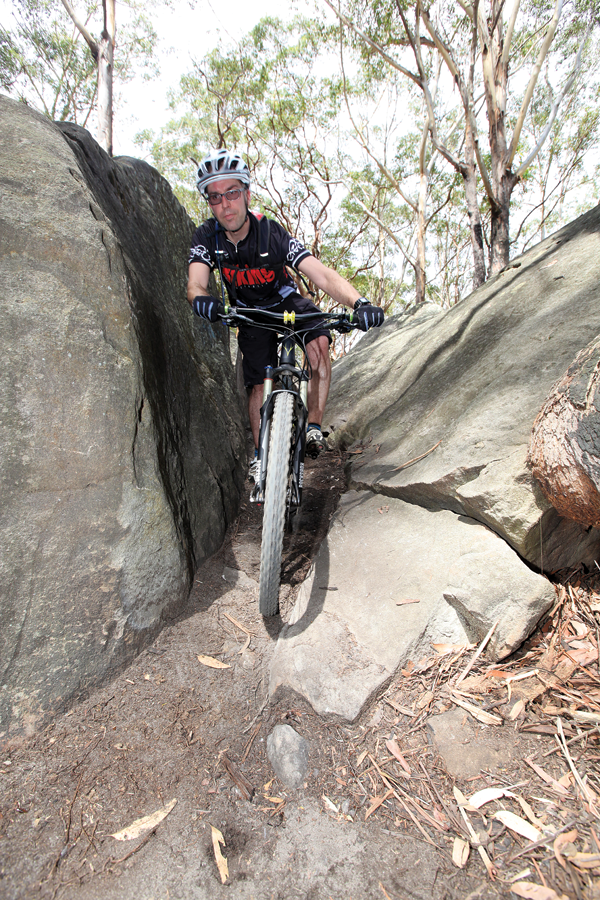 Rolling through the Split Rock section.