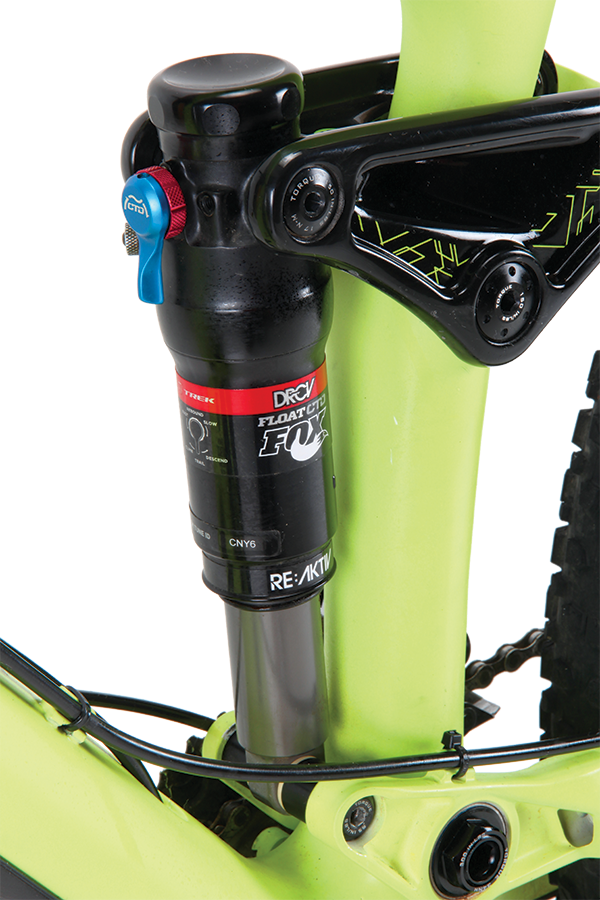 Trek partnered with motorsport suspension specialists Penske Racing to develop the RE:aktiv rear shock.