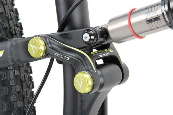 All the suspension pivots are covered by cool looking anodised alloy caps and they are all covered by a lifetime warranty.