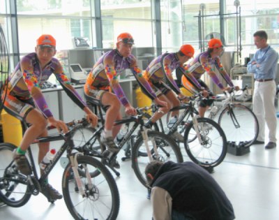 If it's good enough for the AIS, it's good enough for you-group indoor trainer sessions can increase the motivation level on these otherwise unexciting training sessions.