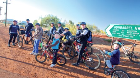The kids rode about half of what they had hoped for but loved every minute of the trip.