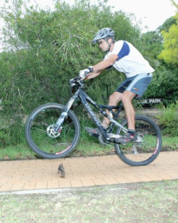 You don't need to hit the muddy trails to test sharpen your skills-hop a chunk of wood, practice standstills or tight turns in your garage. It is easy once you think about it.